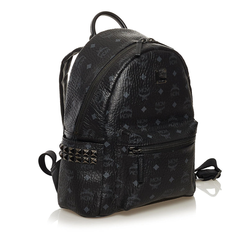 MCM Visetos Studded Stark Small Backpack (SHF-18011) – LuxeDH