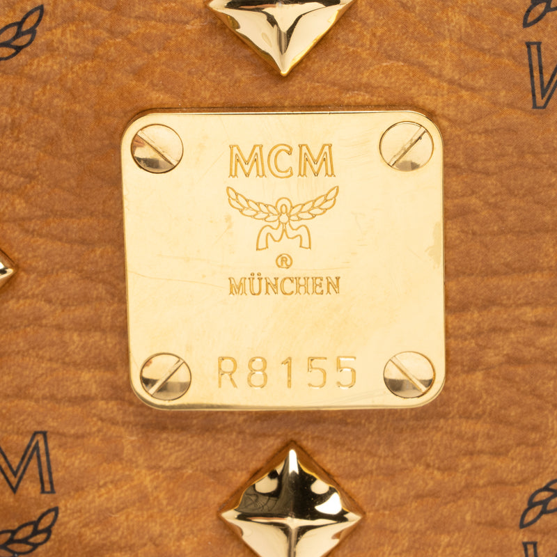 MCM Visetos Medium Sprinkle Stud Stark Backpack Corail 1198637