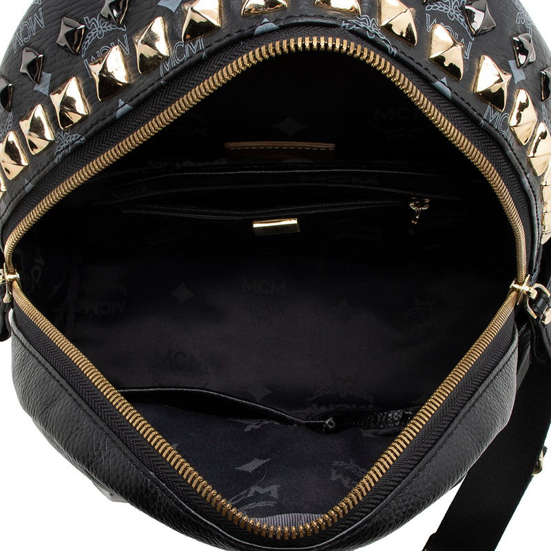 MCM Studded Leather Satchel (SHG-24148) – LuxeDH