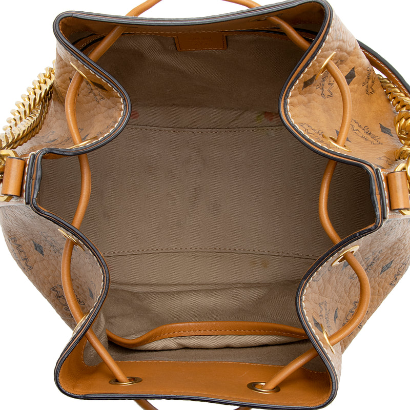 MCM Visetos Essential Drawstring Bucket Bag - FINAL SALE (SHF-23604) –  LuxeDH