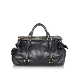 Miu Miu Vitello Lux Two Way Leather Bag