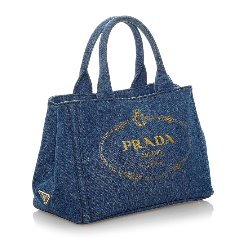 Beige Prada Canapa Logo Frame Handbag – Designer Revival
