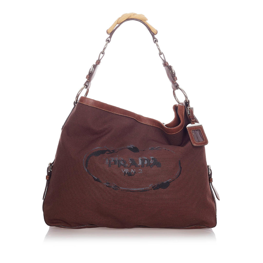 Prada Canapa Logo Crossbody Bag (SHG-30995) – LuxeDH