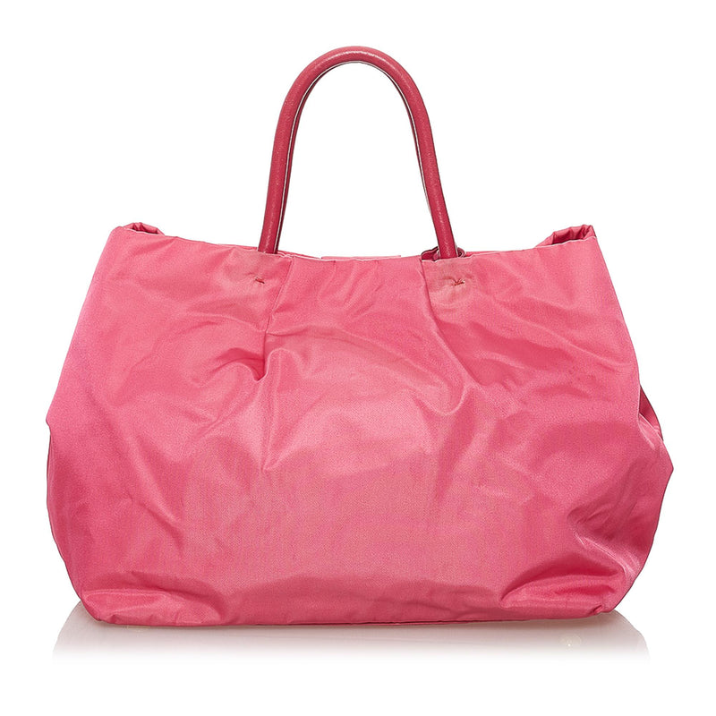 Prada Fiocco Bow Tessuto Tote Bag (SHG-32673)