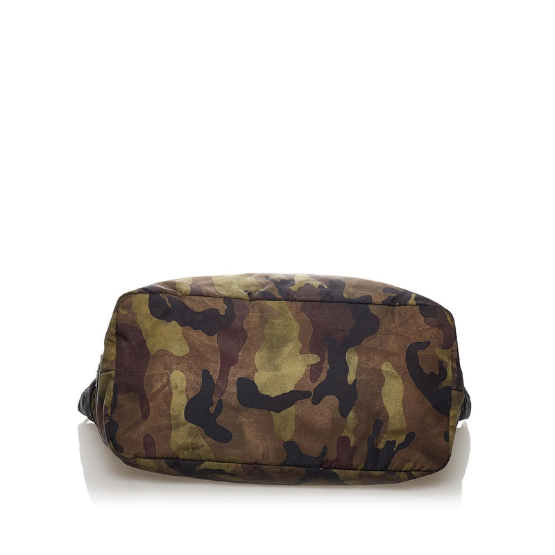 Prada Reversible Tessuto Camouflage Satchel (SHG-32230)