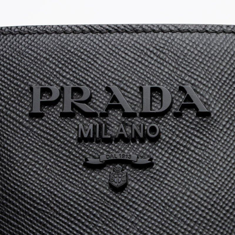 Prada Monochrome Saffiano Leather Bag - Kaialux