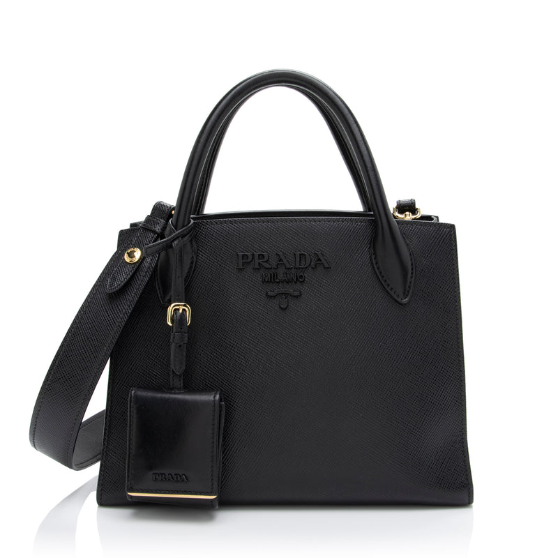Prada - Authenticated Handbag - Leather Grey for Women, Very Good Condition