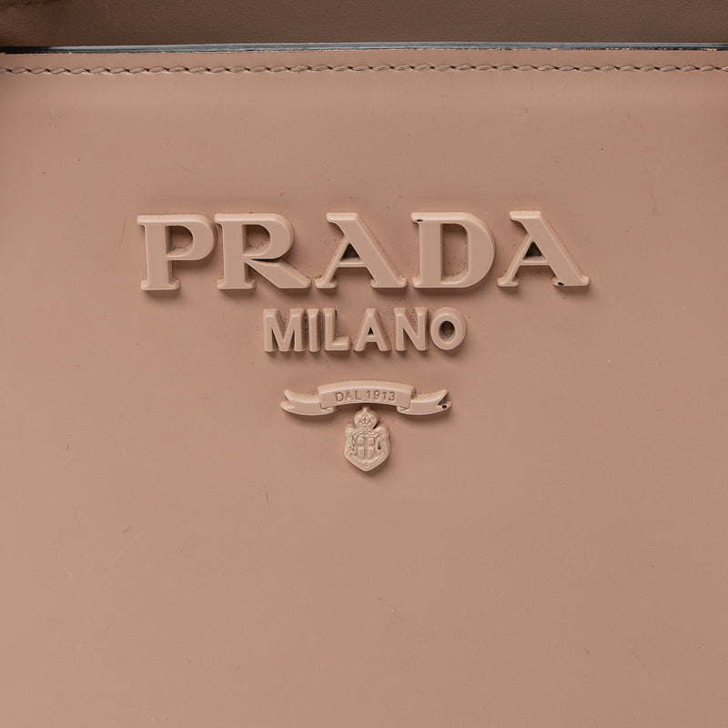 PRADA Saffiano Cuir Monochrome Chain Shoulder Bag Cipria 1085926