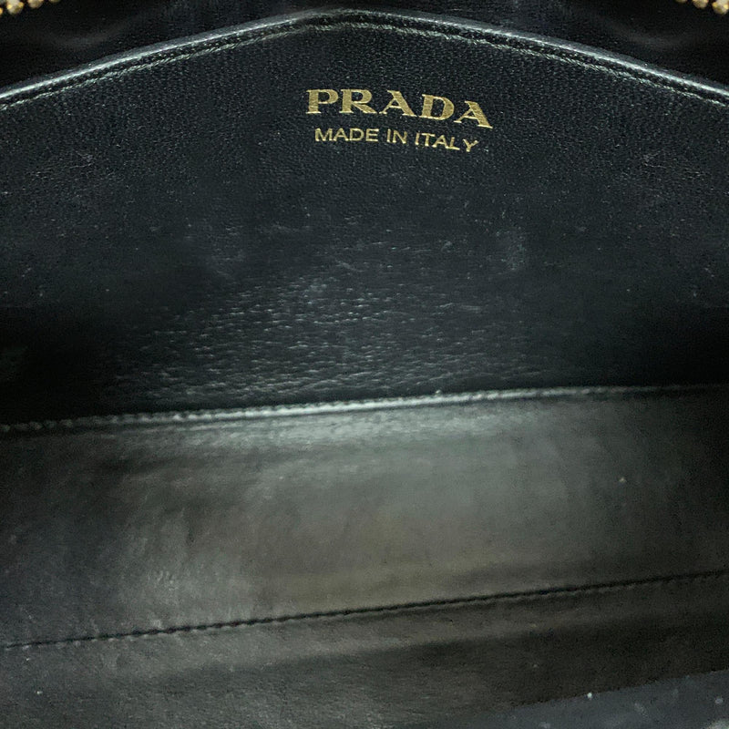 Esplanade leather crossbody bag Prada Brown in Leather - 27813971