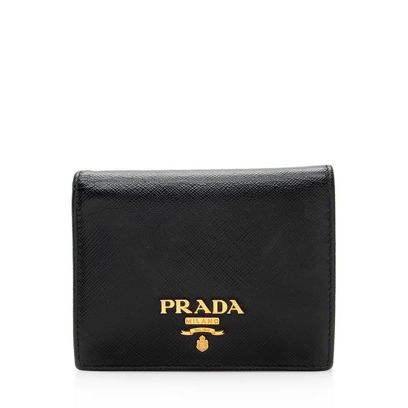 Shop Prada Saffiano Leather Card Holder