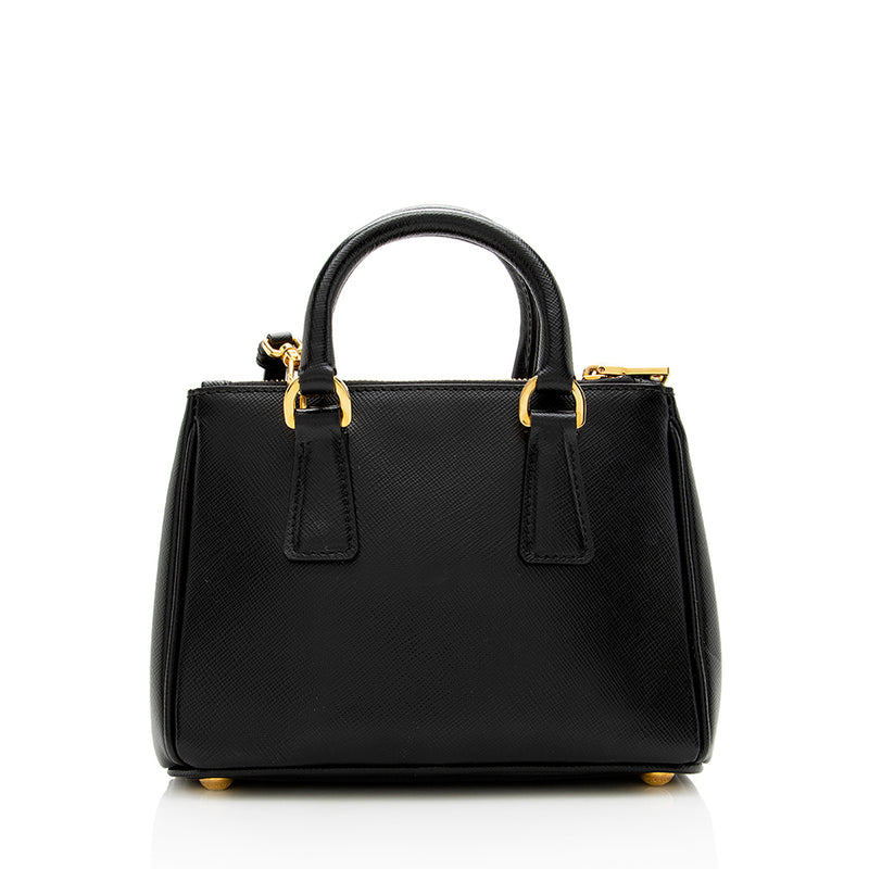 Prada Galleria Mini Tote Bag in Black