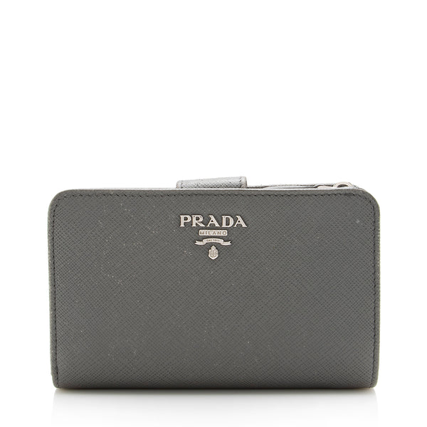 Prada Saffiano Leather Medium Wallet (SHF-13424)