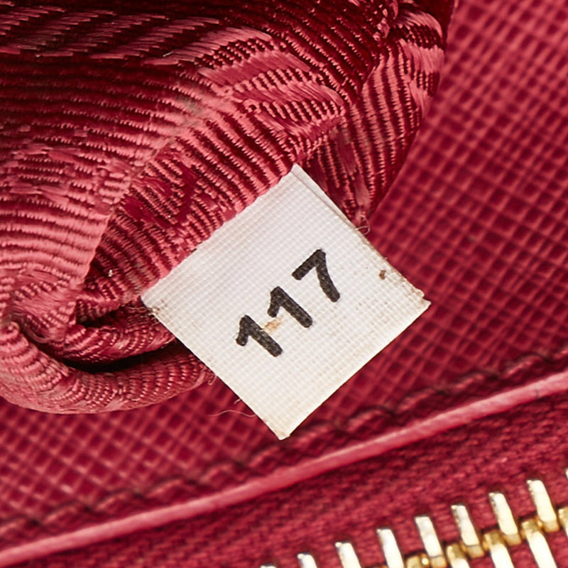 Prada Glicine Saffiano Leather Pattina Chain Shoulder Bag – FashionsZila