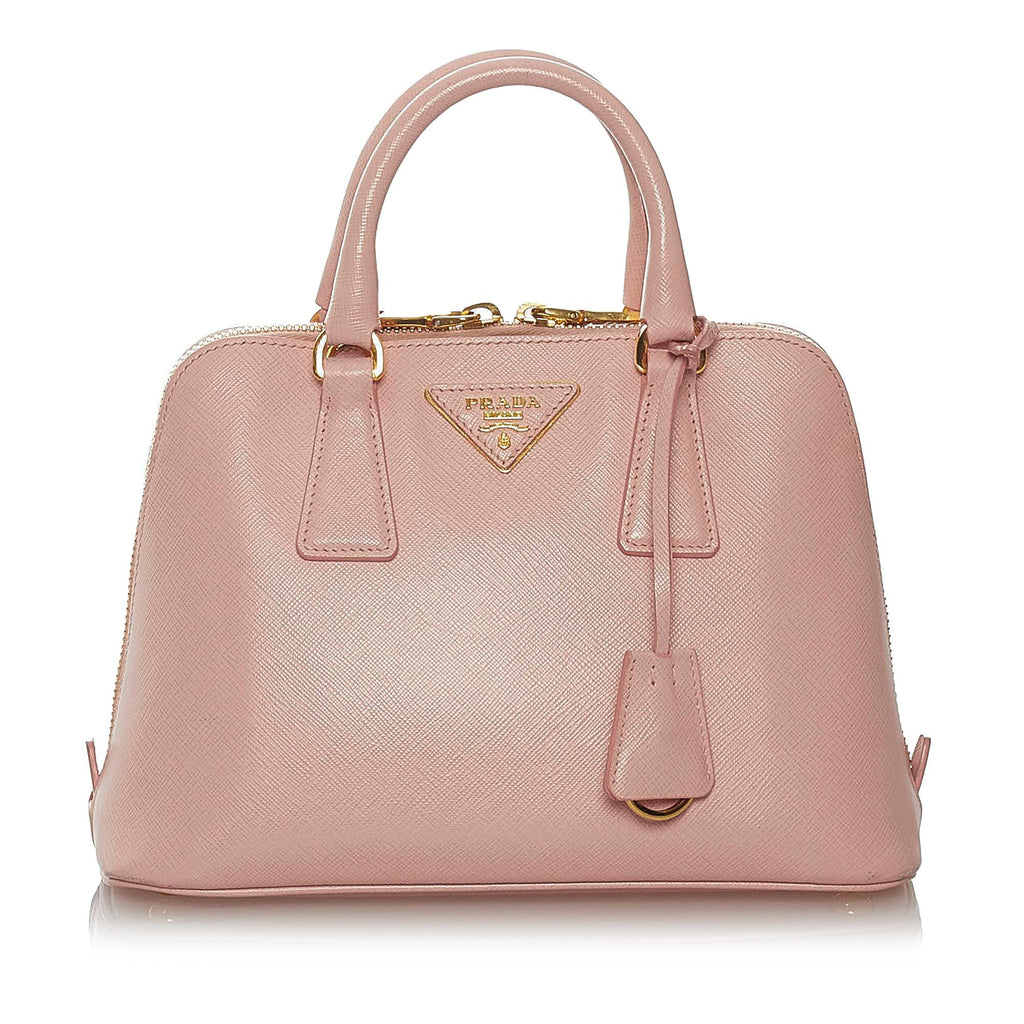 Prada Pink Saffiano Lux Crossbody Bag