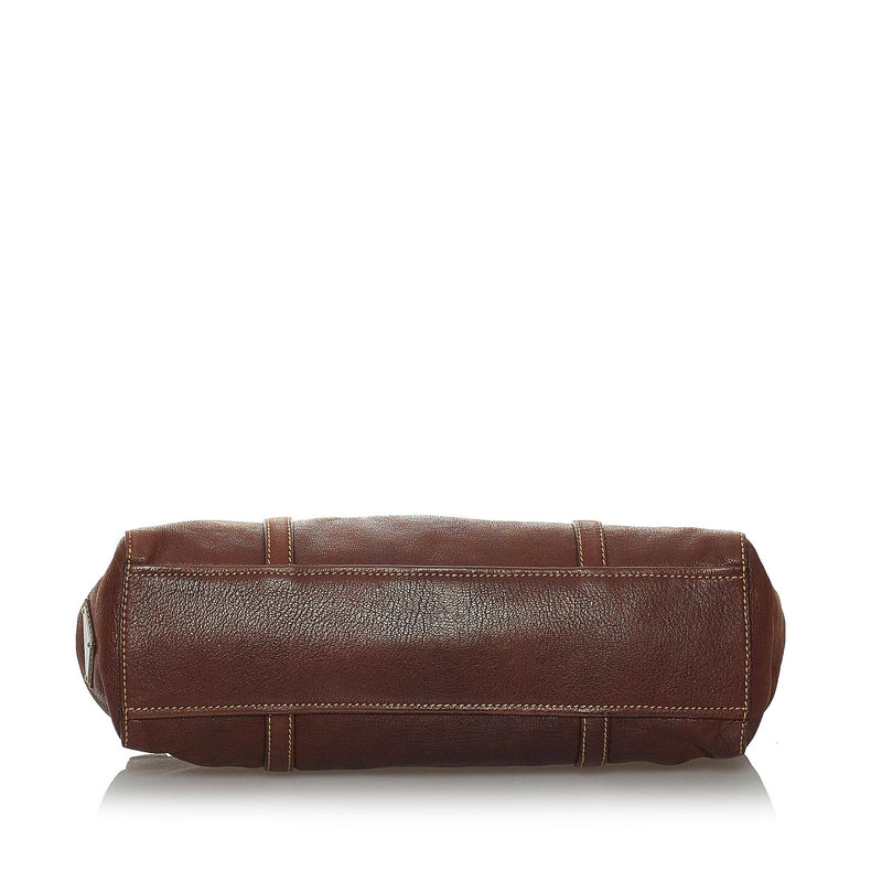 Prada Brushed Leather Mini Pouch (SHG-H9DBDu) – LuxeDH