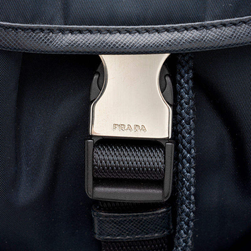 Prada Tessuto Saffiano Front Pocket Medium Messenger Bag (SHF