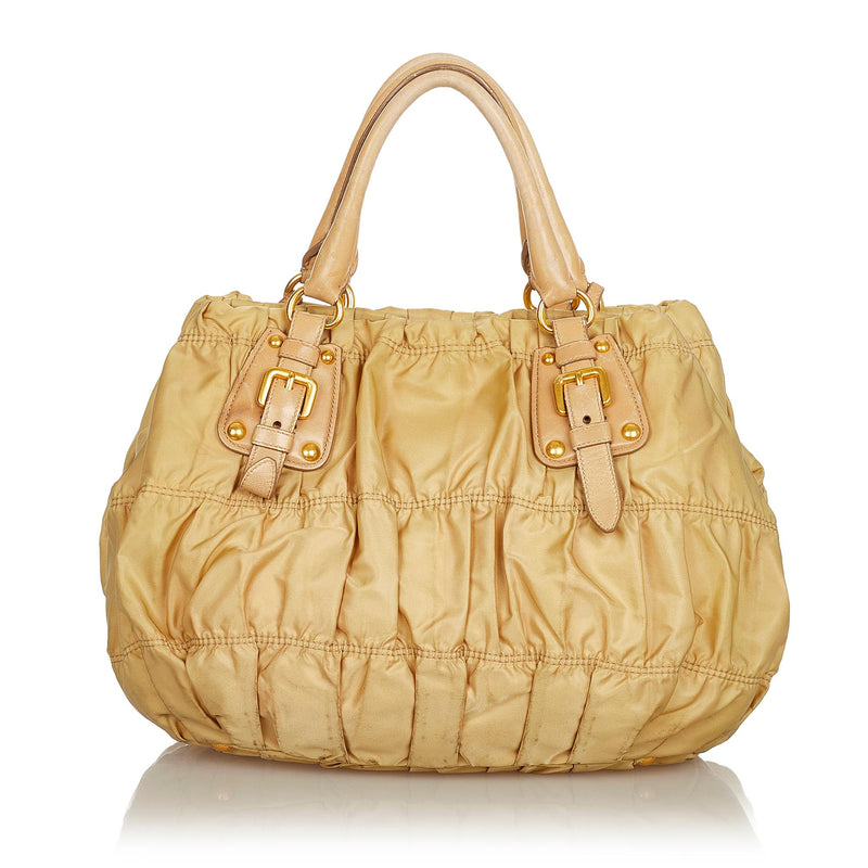 Prada Tessuto Gaufre Tote Bag (SHG-27629) – LuxeDH