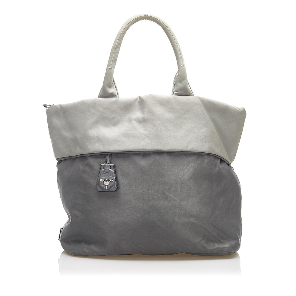 Prada Gray Nylon Tessuto Tote Bag (Neverfull style), Luxury, Bags