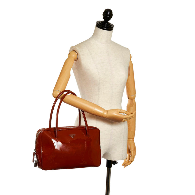 Prada Vernice Handbag (SHG-32911)