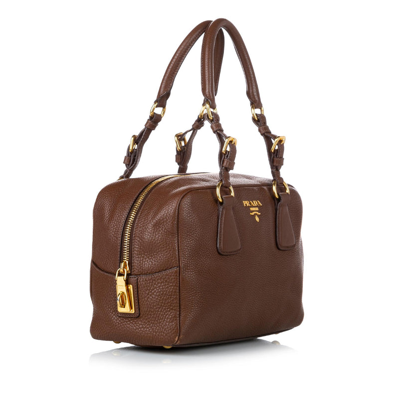 Prada Vitello Daino Bauletto Bag - Shoulder Bags, Handbags