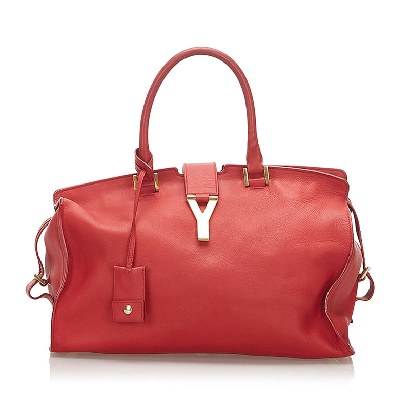 Saint Laurent Cabas Chyc Leather Handbag (SHG-32353)