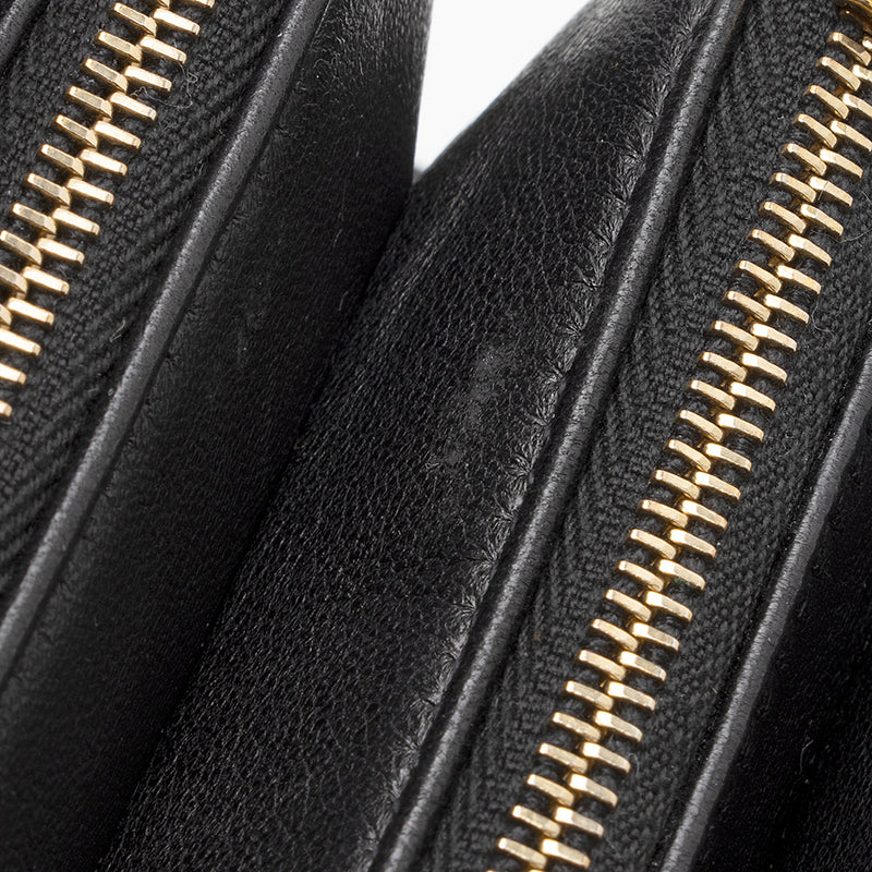 Saint Laurent diamond-quilted leather mini bag - Black