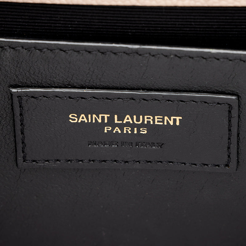 Saint Laurent Grain de Poudre Leather Classic Kate Chain Small Shoulde –  LuxeDH