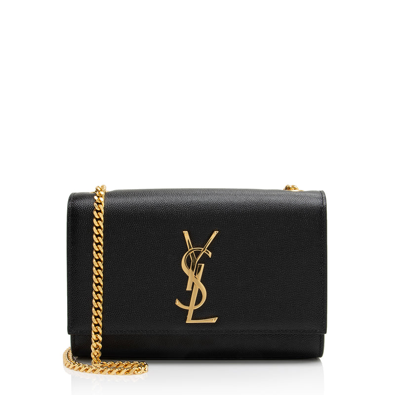 Saint Laurent Small Kate Grained Leather Crossbody Bag