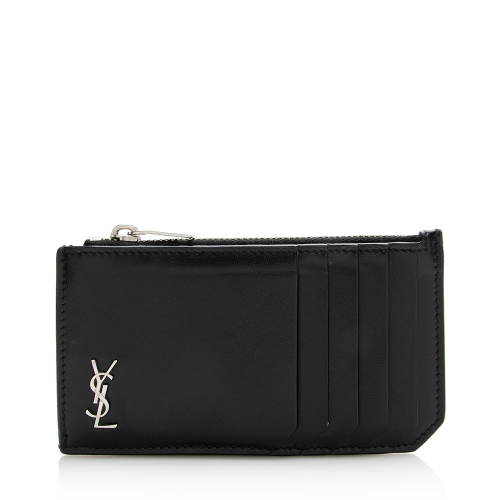 YSL Cassandra Logo Leather Loop Key Ring Keychain [Parallel Import], Free  Size, Metal Leather, No Gemstones : : Clothing, Shoes &  Accessories