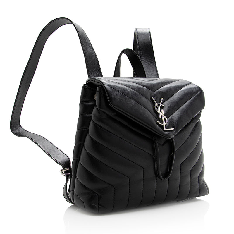 Yves Saint Laurent Loulou Small Matelasse Leather Shoulder Bag Black