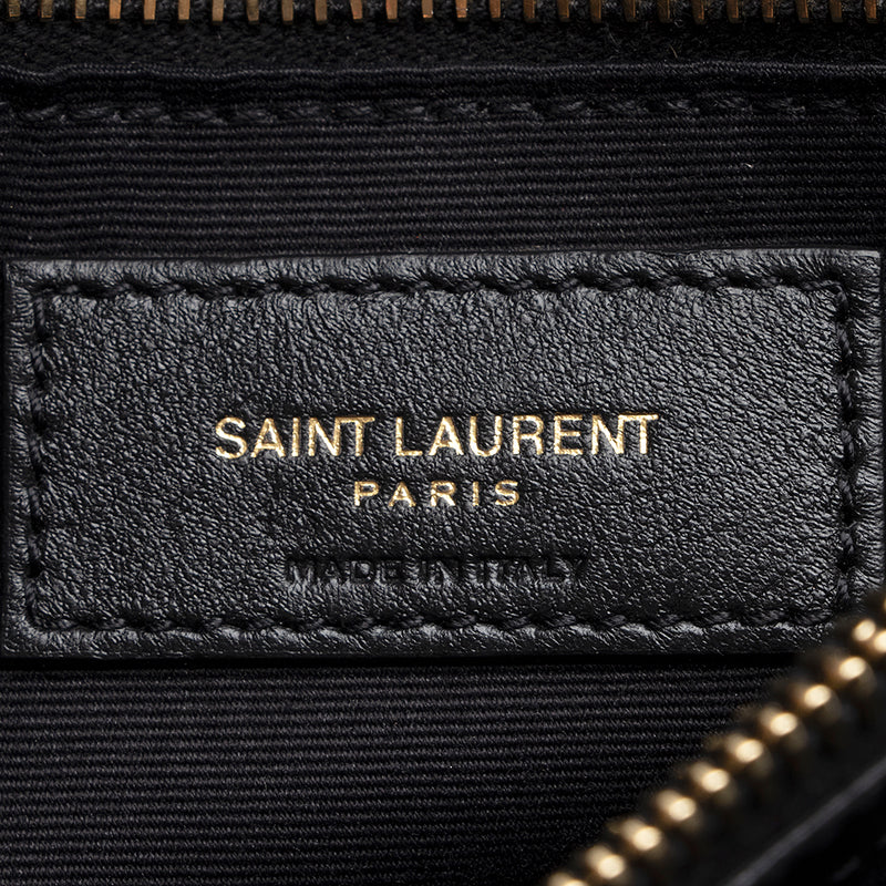 Saint Laurent Matelasse Calfskin Monogram LouLou Chain Medium Shoulder Bag (SHF-21165)