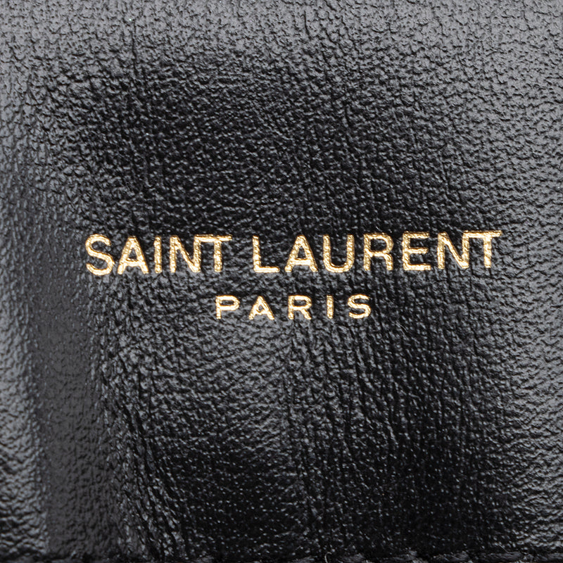 Saint Laurent Matelasse Calfskin Monogram LouLou Chain Medium Shoulder Bag (SHF-21165)