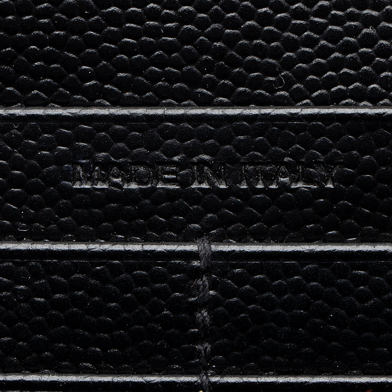 Monogram Chain Wallet in Black Grain de Poudre Textured Matelasse