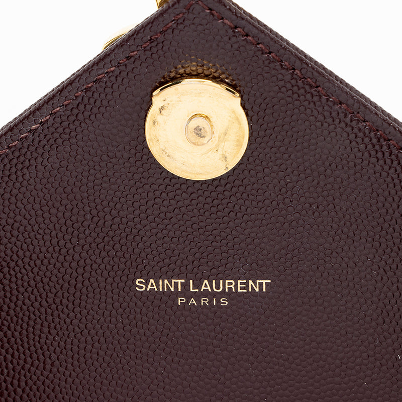 Saint Laurent Matelasse Grain de Poudre Monogram Large Shoulder Bag (S –  LuxeDH