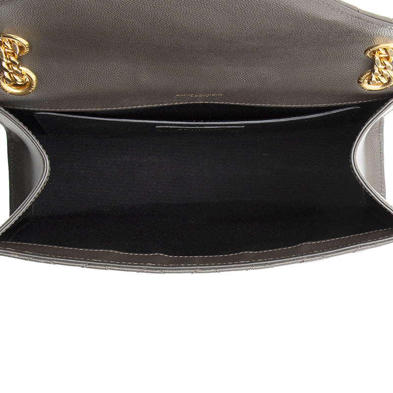 Saint Laurent Calfskin Mica Medium Hat Box Bag (SHF-19830) – LuxeDH