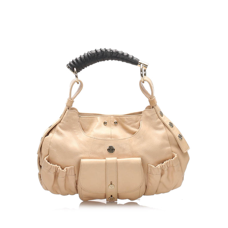 Yves Saint Laurent Beige Leather Mombasa Bag
