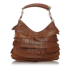 Pre-owned Mombasa Leather Crossbody Bag In Brown