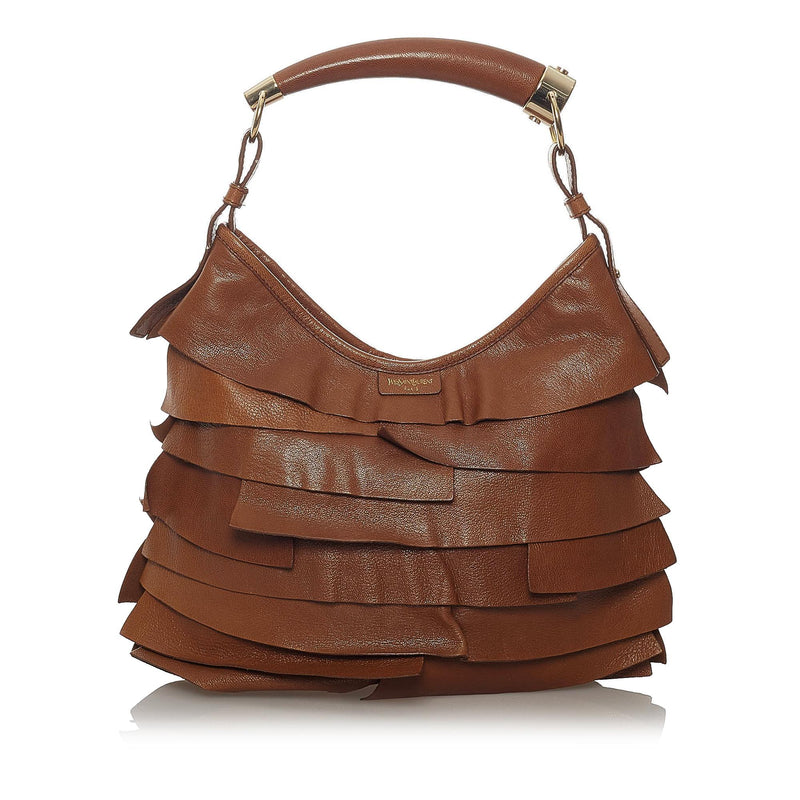 Yves Saint Laurent Mombasa Bag  Yves saint laurent, Brown leather handbags,  Leather handbags