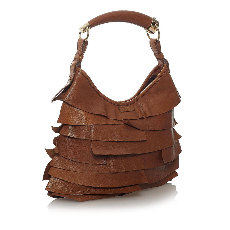 Saint Laurent Mombasa Saint Tropez Leather Shoulder Bag (SHG-28283