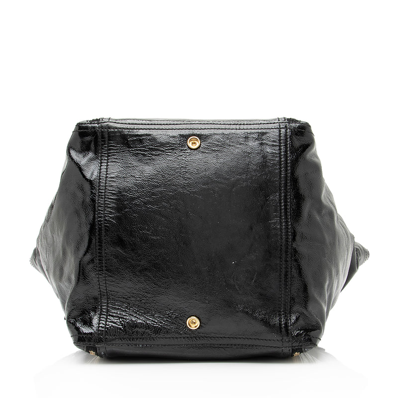 Patent leather tote Yves Saint Laurent Black in Patent leather - 27561196