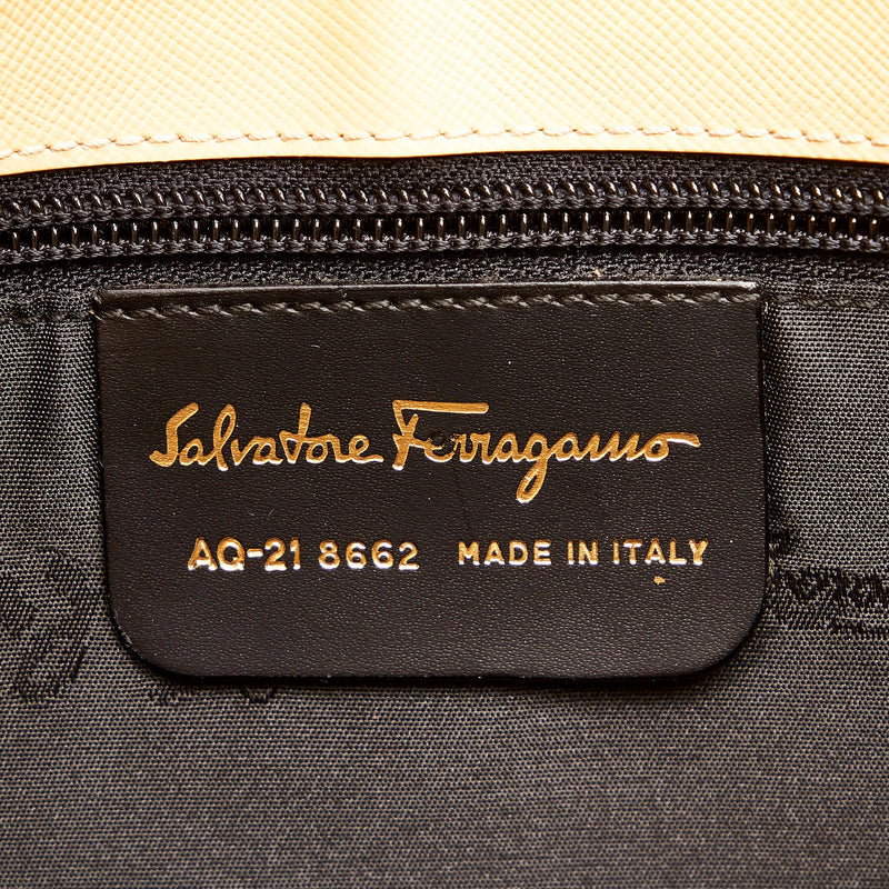 Authenticated Used Salvatore Ferragamo Gancini shoulder bag