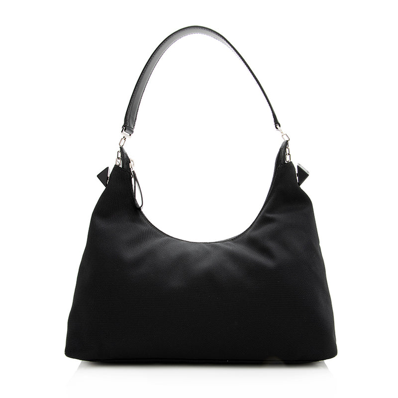 Gucci Black Vintage Nylon Hobo Bag