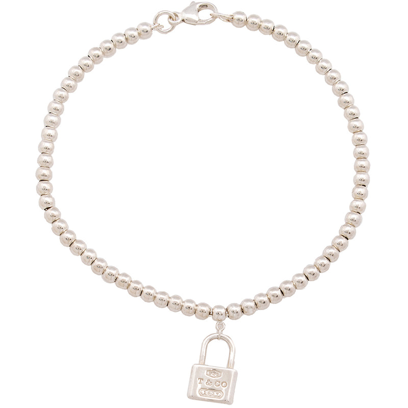 Tiffany and Co. Sterling Silver 1837 Padlock Link Necklace For