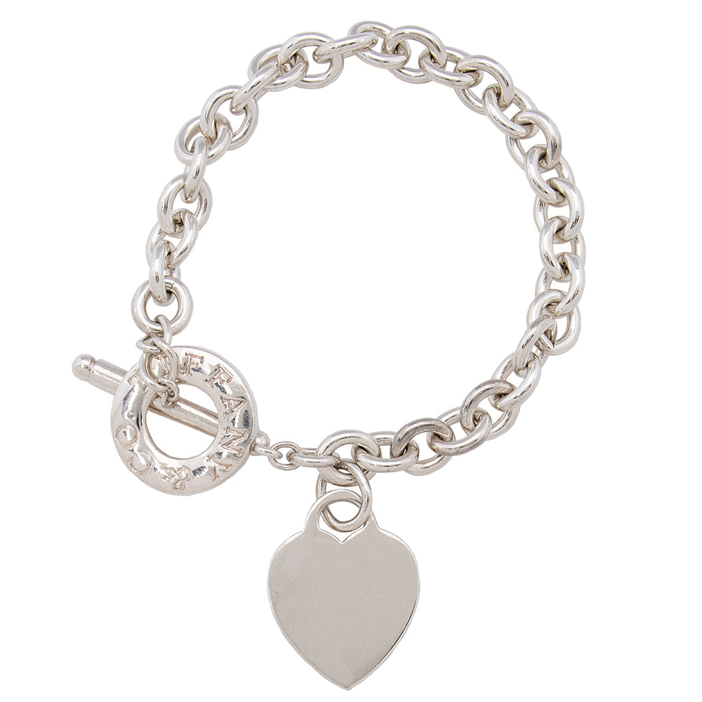 Tiffany & Co. Heart Charm Toggle Bracelet