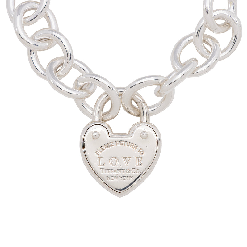 Return to Tiffany™ Love Lock Necklace in Silver