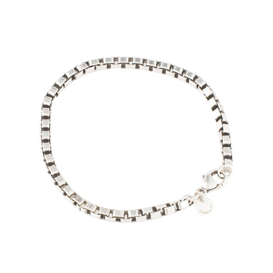 Tiffany  Co Venetian Link Sterling Silver Chain Bracelet  Somerset Mesh  Ring Values  MAVIN