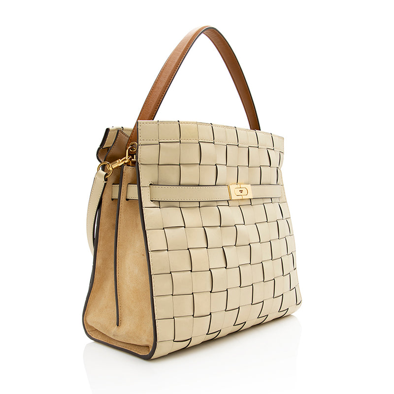 Tory Burch - The Lee Radziwill Small Bag in hand-woven