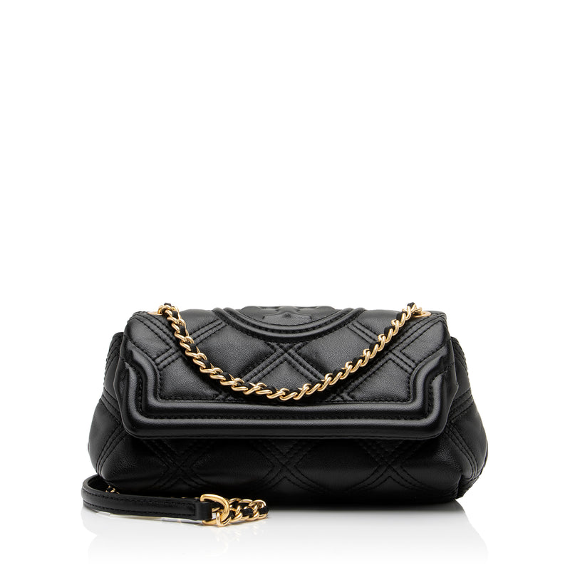 Tory Burch Small Fleming Soft Convertible Shoulder Bag in Black