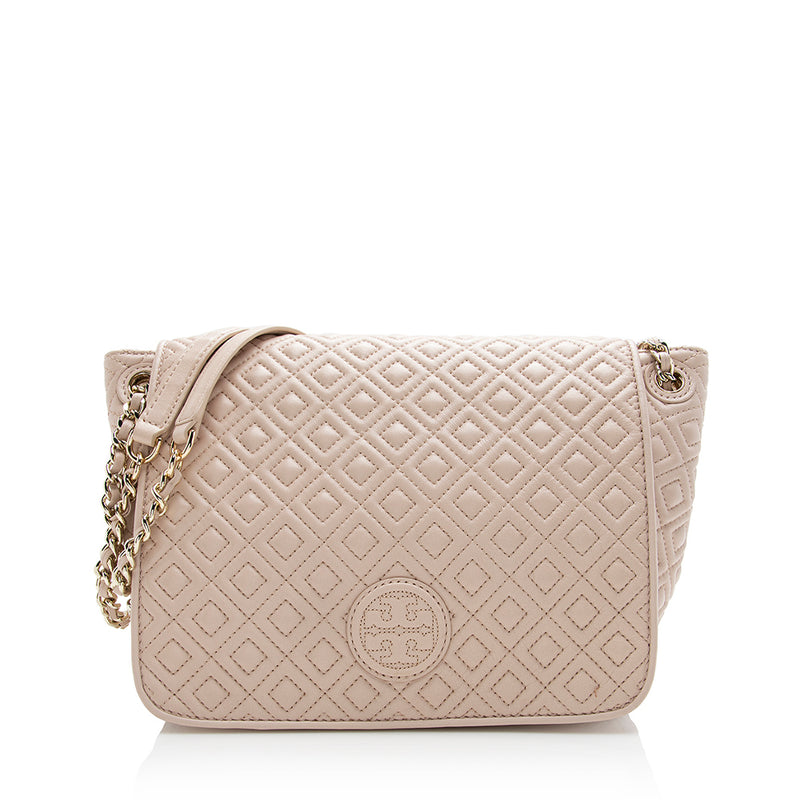 Tory Burch Marion Quilted Small Shoulder Bag in Black