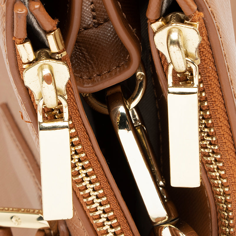 Tory Burch Saffiano Leather Robinson Double Zip Tote (SHF-22949